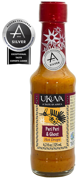 Award Winner - Hot Drops - Peri Peri Ghost Chilli (xx hot) - 125ml - Ukuva