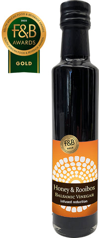 Award Winner -Balsamic Reduction 250ml - HONEY & ROOIBOS - Cape Treasures