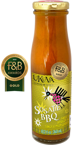 Award Winner - Sauce - "Not tooo Hot" Sosatie (aka Safari BBQ) - 250ml - Ukuva iAfrica