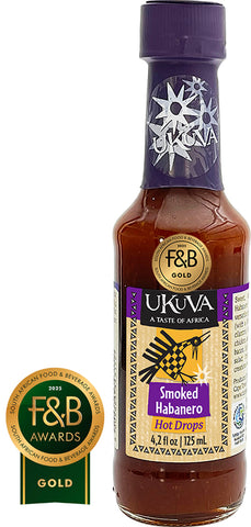Award Winner - Hot Drops - Smokey Habanero Sauce - 125ml - Ukuva iAfrica