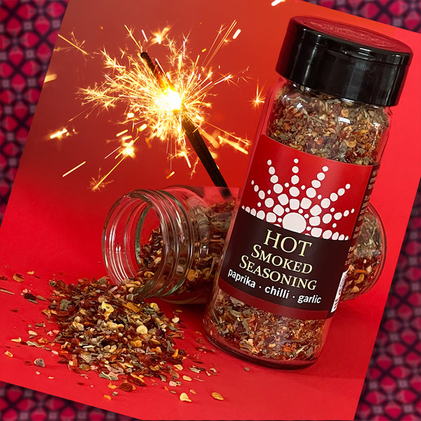 Hot Smoked Seasoning Pack shot with Sparkler
