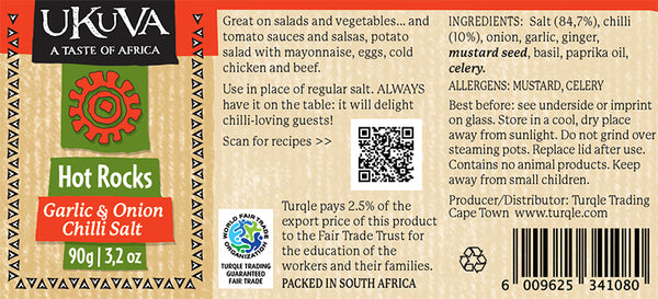 Hot Rocks Garlic & Onion Label pic