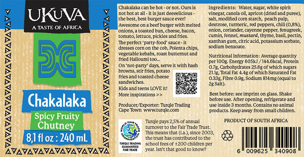 Ukuva Chakalaka Sauce Label Pic