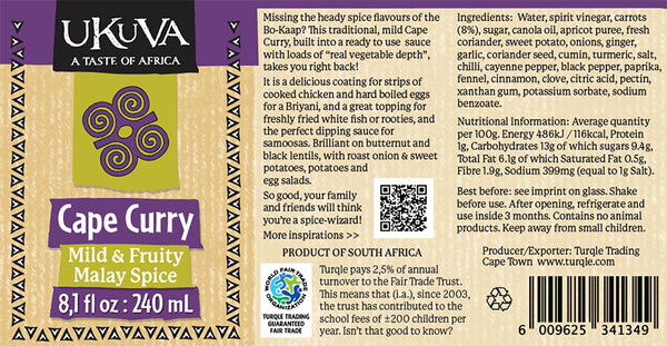 Ukuva Cape Curry Label Pic