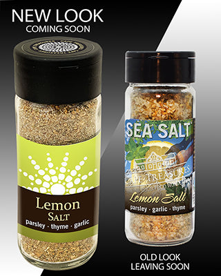 Sprinkle Salt - Lemon & Garlic Sea Salt - 80g - Cape Treasures
