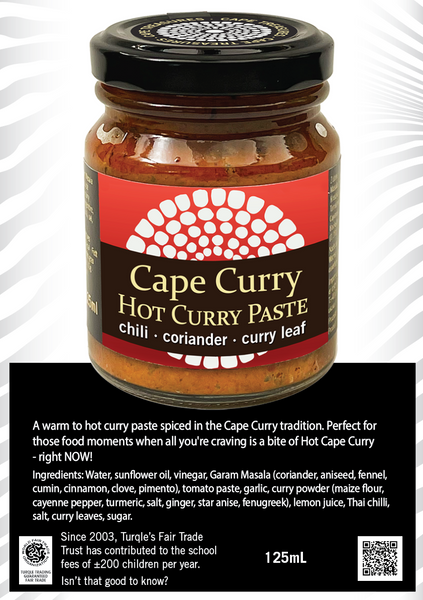 Curry Paste - HOT RED Curry - 125ml - Cape Treasures