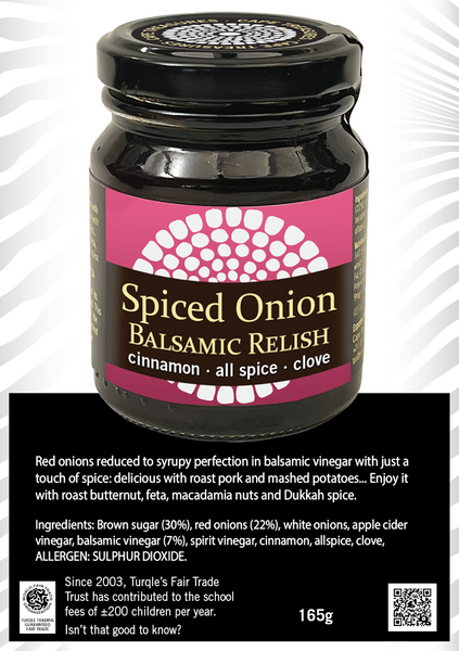 Short Shelf Life Special - Red Onion Relish - 125ml - Cape Treasures