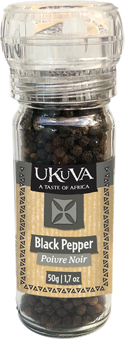 Ukuva Black Pepper Grinder Pack Shot
