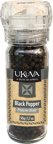 Grinder Pepper - Black Pepper - 50g -Ukuva iAfrica