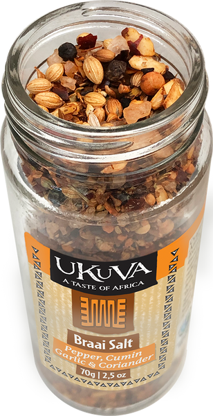 Open top Ukuva Braai Salt Grinder 