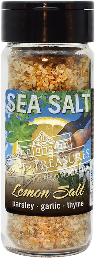 Sprinkle Salt - Lemon & Garlic Sea Salt - 80g - Cape Treasures