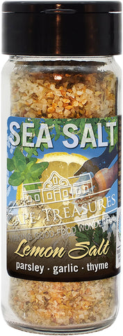 Sprinkle Salt - Lemon & Garlic Sea Salt - 80g - Cape Treasures