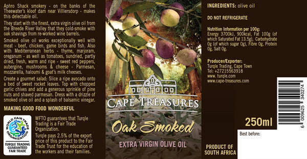 Smoked Olive Oil - 250ml - Cape Treasures