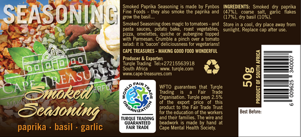 Smoked Paprika Seasoning - 50g - Cape Treasures