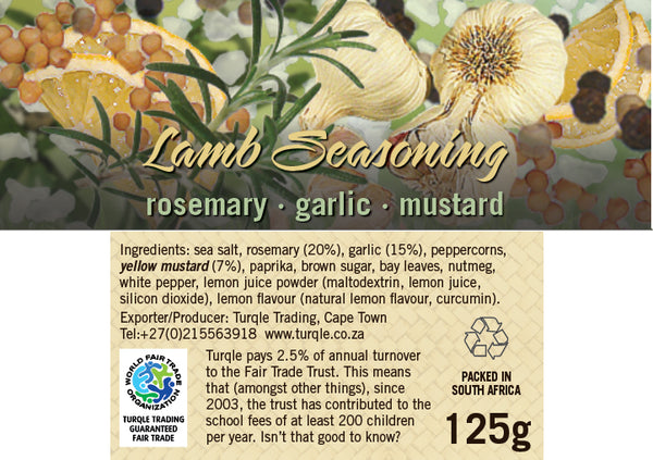 Seasoning Tub - LAMB - Cape Treasures - 125g