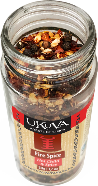 Ukuva Fire Spice Grinder open top