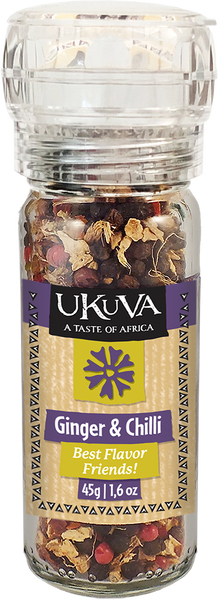Grinder - Ginger & Chilli Pepper (Mozambique) - 45g - Ukuva iAfrica