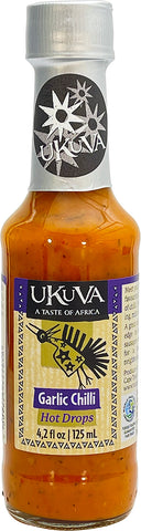 Ukuva Garlic Chili Hot Drops Pack Shot