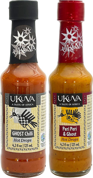 Ghost Chilli Sauce and Peri Peri Ghost Pack pics