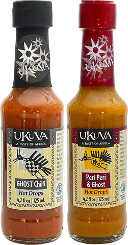 Ghost Chilli Sauce and Peri Peri Ghost Pack pics