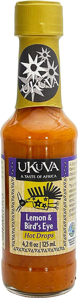 Hot Drops - Lemon & Bird's Eye Chilli Sauce - 125ml - Ukuva iAfrica