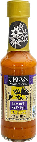 Hot Drops - Lemon & Bird's Eye Chilli Sauce - 125ml - Ukuva iAfrica