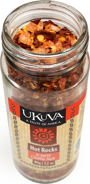 Ukuva Hot Rocks X-Hot Chili Salt Grinder open top