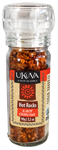 Ukuva Hot Rocks X-Hot Chili Salt Grinder pack shot