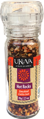 Grinder - HOT ROCKS Smoked Chilli Salt - 70g - Ukuva iAfrica