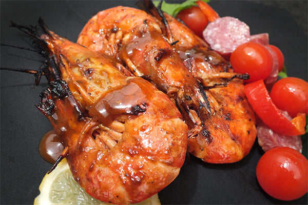 Flame grilled prawns with Peri Peri Ghost
