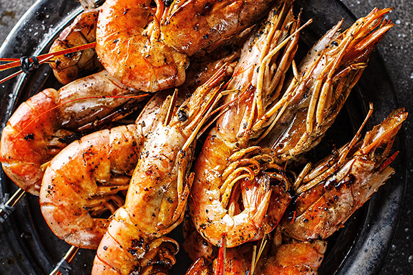 Flame grilled prawns with Peri Peri Ghost