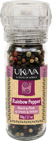 Ukuva Rainbow Pepper Grinder Pack Shot