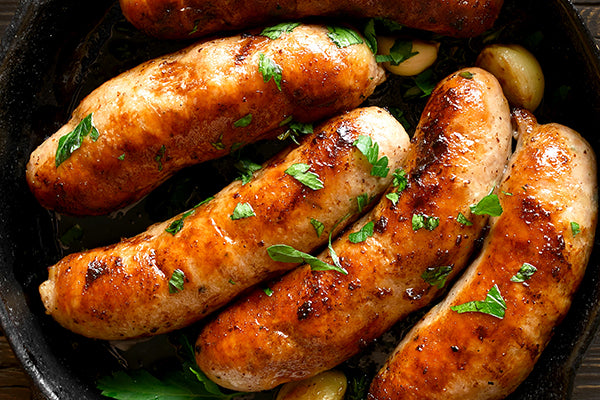 Ukuva Sosatie BBQ Sauce is perfect with pork sausages