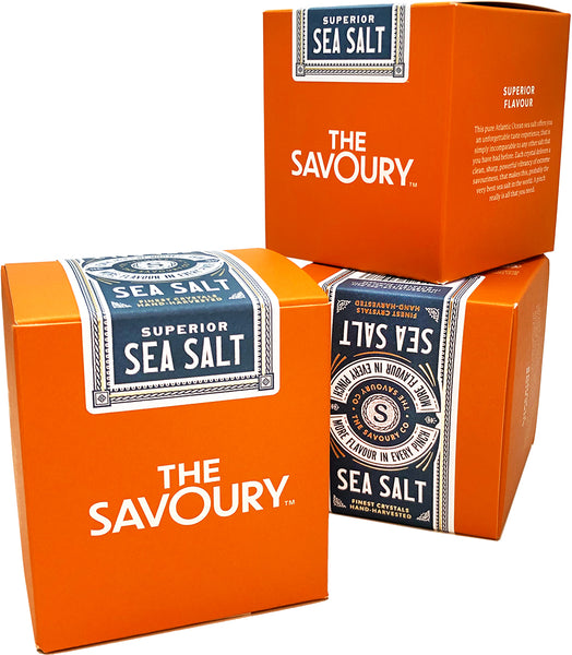 Three views of the Savoury Packs