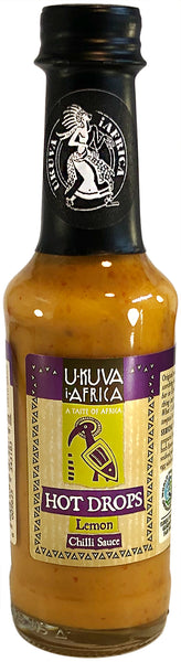 Hot Drops - Lemon & Bird's Eye Chilli Sauce - 125ml - Ukuva iAfrica