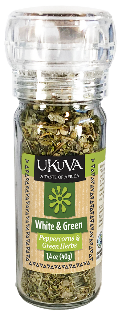 Grinder - White and Green Peppercorns (Cape Garden Herb) - 40g - Ukuva iAfrica