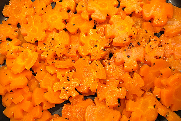 Ukuva Chakalaka sauce is a marvelous finishing sauce for buttered carrots.