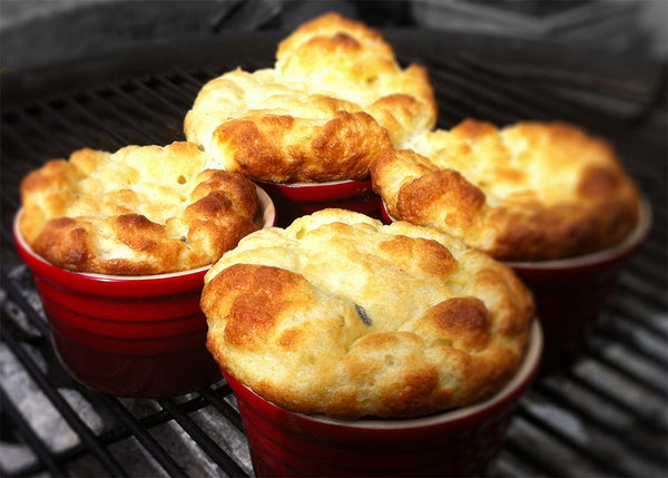 Mini cheesy muffin pots - will be superbly tasty with Balsamic Onion Relish.